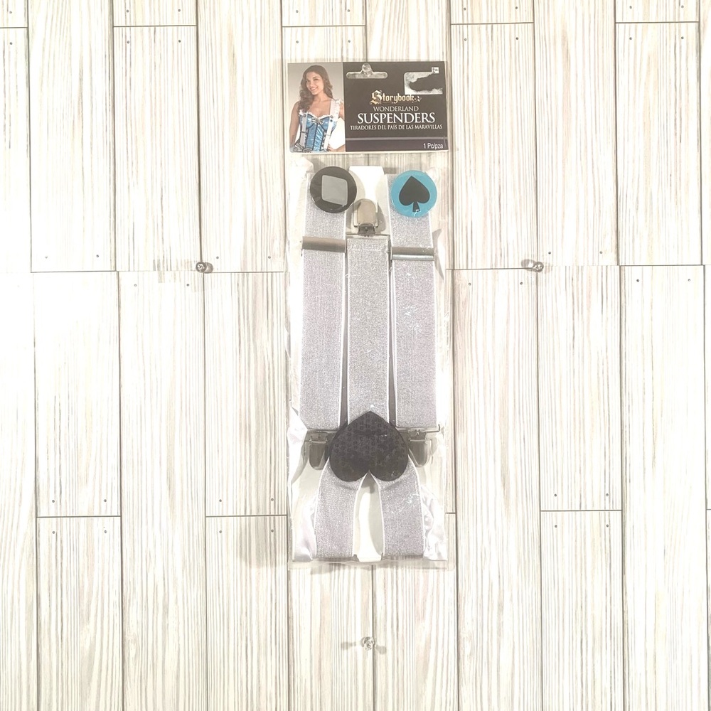 White Heart Suspenders